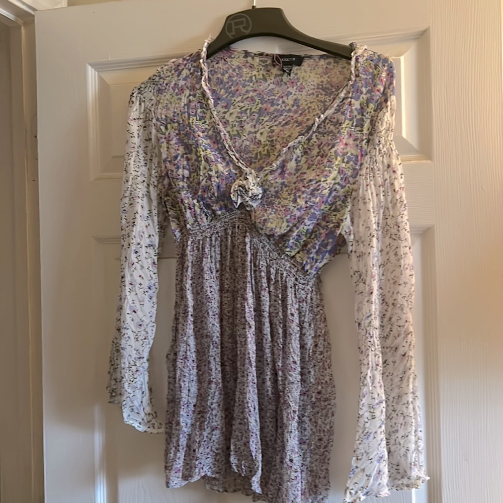 Purple Floral Top